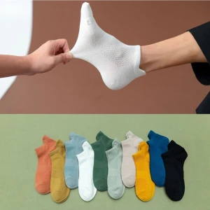 Unisex Spor Patik Renkli 10 Çift