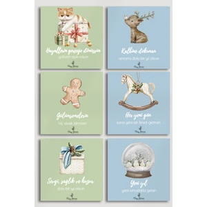 Tiny Stories TR 6'lı Yılbaşı Motto Kartı Seti/ Kartpostal