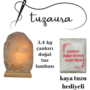 Tuzaura Tuz Lambası Çankırı Dogal model tuzlambası  3,4 Kg agırlıgında