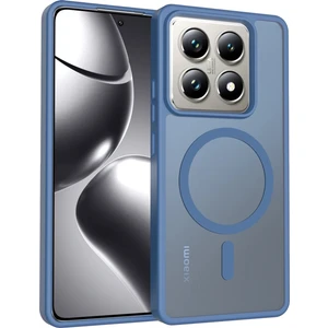 M.TK Moveteck Xiaomi Mi 14T Pro Kılıf Kamera Çıkıntılı Magsafe Şarj Destekli Hassas Tuşlu Yumuşak Kenarlı Mat Flet Kapak