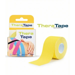 Thera Tape Kinesio Sporcu Ağrı Bandı Kinezyo Bant 5 Metre x 5 cm Sarı Renk