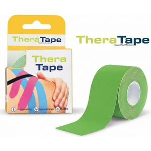 Thera Tape Kinesio Sporcu Ağrı Bandı Kinezyo Bant 5 Metre x 5 cm Yeşil Renk