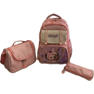 Alanç Gift Ultra Lüks Kawaii Kore Tarzı Ortopedik İlkokul Sırt Çantası Termal Beslenme ve Kalemlik