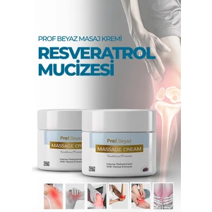 2'li Prof Beyaz Masaj Kremi | Yoğun Resveratrol Mucizesiyle Güçlendirilmiş Bitkisel Formül