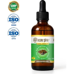 Asrı Şifa Udi Hindi Yağı 100ML %100 Saf, Mikrobiyoloji, Okratoksin-a ve Ağır Metal Analizli