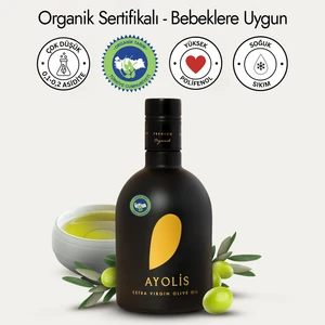 Premium Organik Zeytinyağı 500 ml Yüksek Polifenollü Bebek Soğuk Sıkım Natürel Sızma Zeytinyağı