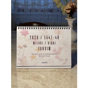 Lügat ve Özlü Söz’lü Masa TAKVIMI/2026 A5 Masa Takvimi