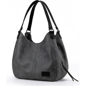Myra Kadın Dumanlı Antrasit Gri Pu Deri Günlük Omuz Çantası Yumuşak Tote El Çantası