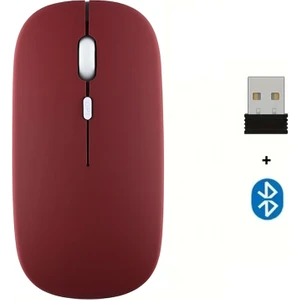 M.TK Moveteck Universal Telefon Telefon Laptop Tablet Uyumlu Şarj Edilebilir Kablosuz Ince Hafif Bluetooth Renli Mouse Fare