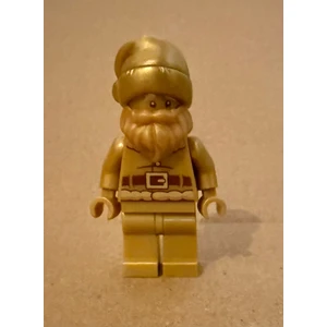 Orjinal LEGO Minifigür Gold Noel Baba