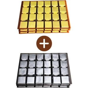 Bubi Çikolata Altın & Gümüş Sargılı Sütlü Madlen 70 Adet Ikramlık Çikolata