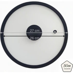 Silikon Çerçeveli ve Kulplu Modern Cam Tencere Kapağı – Tencere Çizmez, Sessiz Kapanan Soft Tasarım (18-20-24-26-28 Cm)