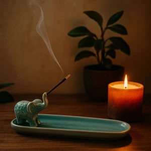 Valenza Store Tütsülük Kayık Filli Seramik