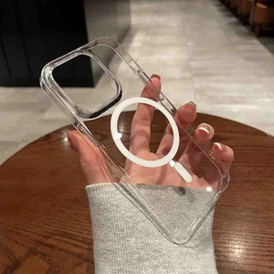 Pirok Store iPhone 11 Magsafe Uyumlu Sararmaz Sert Mika Kristal Netliğinde Ultra Ince Hafif Pc Kılıf