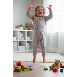 Özlem Bebe 1-16 Yaş Pembe Kaktüs Desenli Ara Dolgu Uyku Tulumu