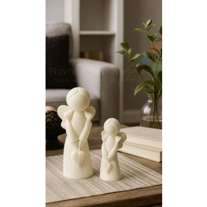 Novatech İnovasyon Melek Biblo Seti 2’li Dekoratif Masa Üstü Dekoru Ev Dekorasyonu Hediye Alternatifi