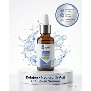 Dolgunlaştırıcı ve Yoğun Nemlendirici Kolajen, Hyaluronic Acid, Algae Cilt Bakım Serumu 30 ml