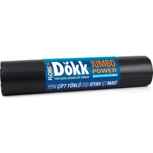 Dökk POWER Extra Kalın 80x110 cm Jumbo Boy Çöp Torbası