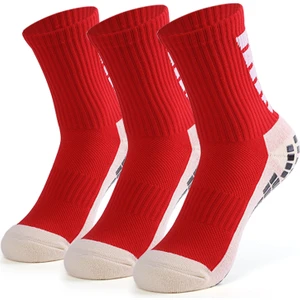 3 Çift Erkek Kaymaz Futbol Çorapları Basketbol Için Sıkıştırma (Yurt Dışından)