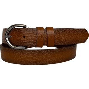 Deri Nikel Tokalı Taba Baskılı Kadın Kemeri, 3cm