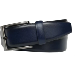 Lacivert Klasik Kumaş Pantolon Için Deri Kemer 3,5 cm