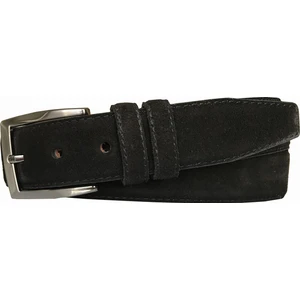 Goderi Süet Deri 3.5 cm Siyah Klasik, Kumaş Pantolon Kemeri