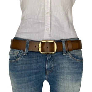 Deri, Gold Tokalı Tosado Kadın Kemeri 4 cm