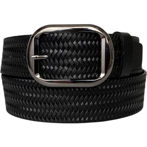 , Siyah Nikel Tokalı Siyah Kadın Kot Kemeri 4 cm