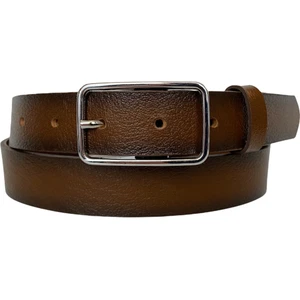 Deri Gümüş Dikdörtgen Tokalı Tosado Kadın Kemeri, 3cm