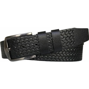 Deri, Siyah 4 cm Tek Parça Kemer