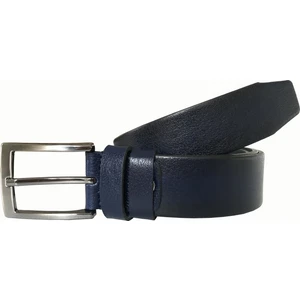 Deri Lacivert Kumaş Kemeri 3.5 cm