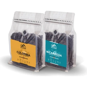 Süper 2'li Set Kolombiya Ve Nikaragua |%100 Arabica|Medium Roast|Single Origin|2x250g