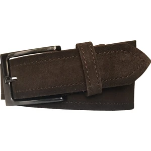 Süet Koyu Kahverengi Kemer 4 cm