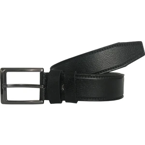 Deri- Desenli Siyah Kumaş Kemeri 3.5 cm