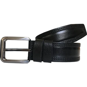 Deri Desenli Siyah 4 cm Kemer