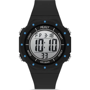 8217 Model Siyah +4 Renk Kronometre-Alarmlı 5ATM Su Geçirmez Dijital Çocuk Kol Saati