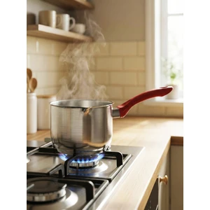 Bakalit Kulplu Sütlük Tencere 18 cm