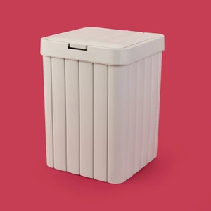 Çöp Kovası - Bej - 28 cm