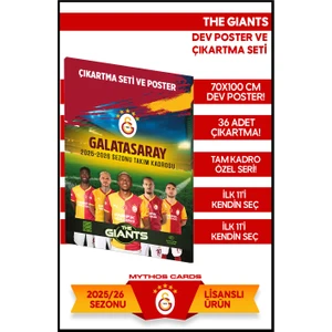 Mythos Cards Galatasaray - The Gıants 2025/26 Poster ve Çıkartma Seti