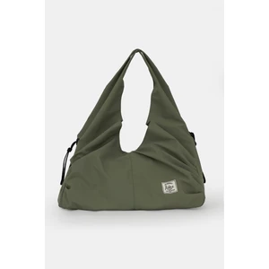 İcone Bag Icone Pliseli Fermuarlı Yoga Çantası, Fitness Çantası, Gym Heybe Görünümlü Pliseli Haki Spor Çantası