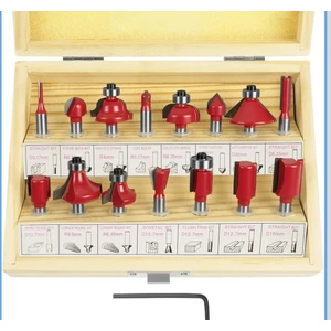 Fırat Hırdavat 12 Parça Ahşap Freze Uç Seti 8 mm Sap