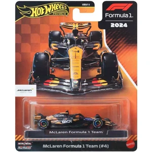 Hot Wheels Premium Formula 1 Yarış Arabası Tekli Paket HRV11 - JBM11 Mclaren Formula 1 Team (#4)