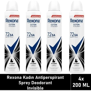Invisible Black&white Kadın Sprey Deodorant 4 x 200 ml