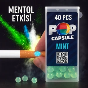 Pop Capsule Kutu Aplikatörlü Nane Aromalı 40’lı Mentol Topu