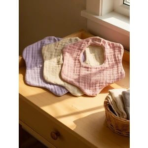 3'lü Müslin Bebek Önlük