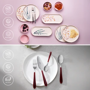 Mona & Sunny Pembe 34 Parça Sofra Seti