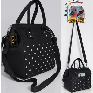 Beslenme Çantası Isı Yalıtımlı Termal Termoslu Sıcak Soğuk Yemek, Mama, Gıda Askılı Taşıma Çantası