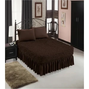 Bürümcük Çift Kişilik Lastikli Çarşaf, Etekli, Esnek Kumaş, Yatak Örtüsü (1 Adet)