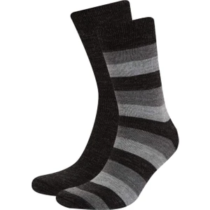 Erkek 2'li Yün Akrilik Kışlık Bot Çorabı D1588AXNS