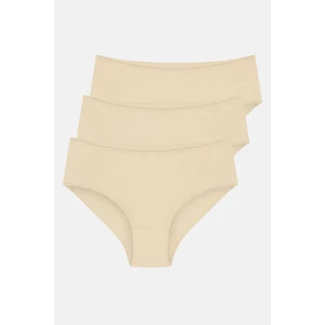 3'lü Pamuklu Basic Yüksek Bel Slip Külot